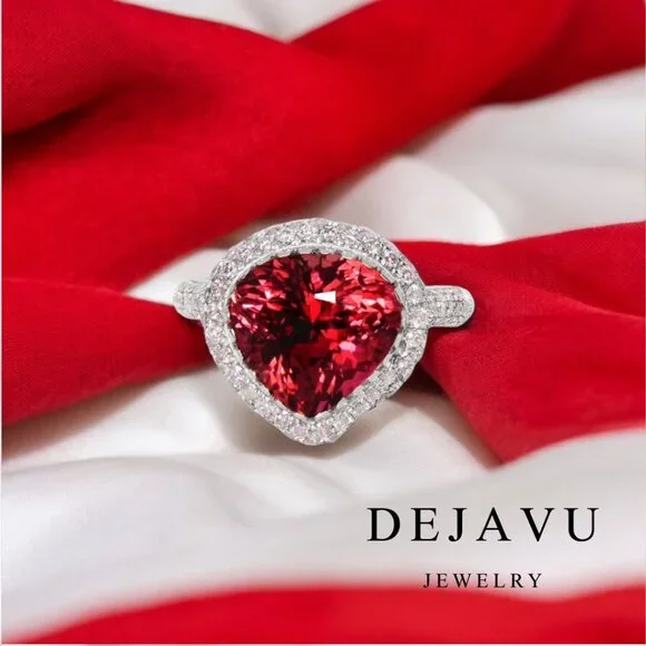 Red Tourmaline Ring - Picture 1 of 9